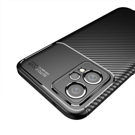 Ударозахисний чохол HMC Carbon Fiber Texture на Realme 9 Pro Plus - чорний