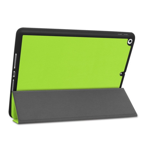 Чехол- книжка Custer Texture Horizontal Flip Smart на iPad 9/8/7 10.2 (2019/2020/2021)- зеленый