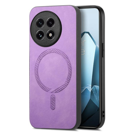 Чохол Solid Color Retro Magsafe для OnePlus 13R/Ace 5/Ace 5 Pro/5 Pro - фіолетовий