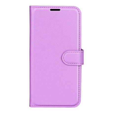 Чохол-книжка Litchi Texture для Samsung Galaxy M22 - фіолетовий