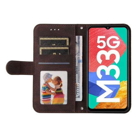 Чехол-книжка Skin Feel Life Tree для Samsung Galaxy M33 5G - коричневый
