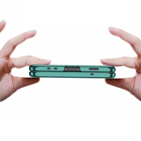 Противоударный чехол GKK Phantom для Samsung Galaxy Z Flip3 5G - зеленый