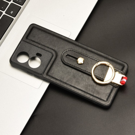 Протиударний чохол Wristband Leather Back для Motorola Moto G85 5G - чорний