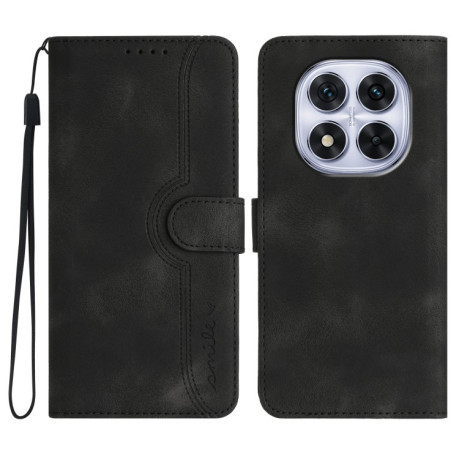 Чохол-книжка Skin Feel Heart Amile для Xiaomi Redmi Note 14 Pro 5G/Poco X7 - чорний