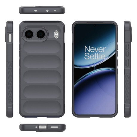 Силіконовий чохол Magic Flannel для OnePlus Nord 4 5G Global - темно-сірий