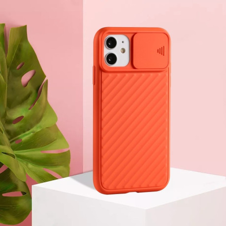Чехол Sliding Camera на iPhone 11 - оранжевый