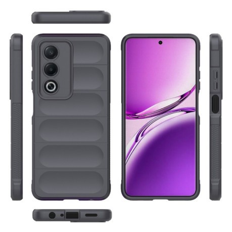 Силіконовий чохол Magic Flannel для OPPO A80 5G/A3 Pro - темно-сірий