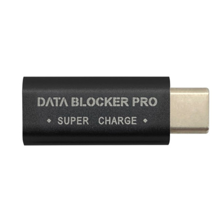 Адаптер GE07 USB-C/Type-C Data Blocker Fast Charging Connector - сірий