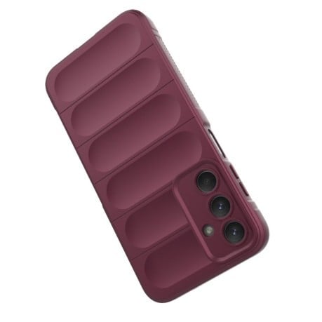 Силиконовый чехол Magic Flannel для Samsung Galaxy M35 - голубой