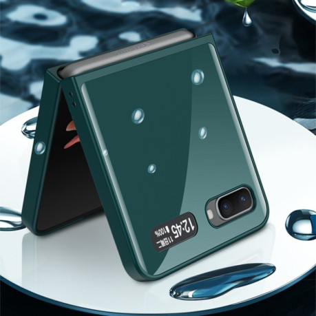 Противоударный чехол GKK Straight Edge для Samsung Galaxy Z Flip - зеленый