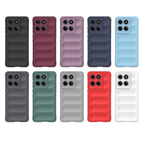 Силиконовый чехол Magic Flannel для Motorola Edge 60 Fusion 5G - черный