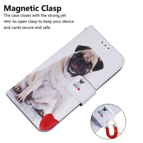 Чехол-книжка Coloured Drawing для Realme 11 4G Global - Pug