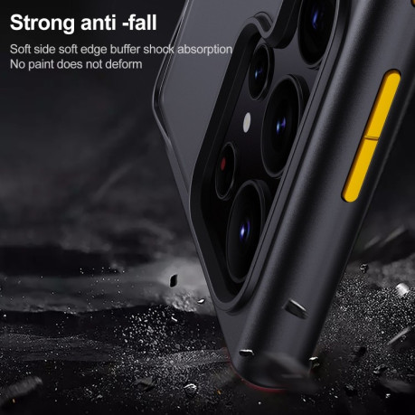 Противоударный чехол Skin Feel Series на Samsung Galaxy S23+ 5G - черный