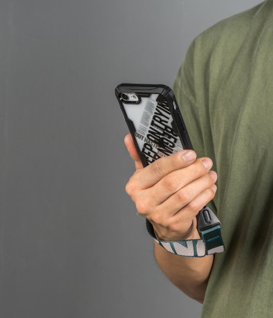 Оригинальный чехол Ringke Fusion X Design durable на iPhone SE 3/2 2022/2020 /8/7 black (XDAP0014)
