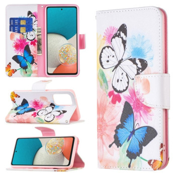 Чохол-книжка Colored Drawing Pattern для Samsung Galaxy A53 5G - Butterflies