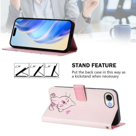 Чохол-книжка Colored Drawing Pattern для iPhone 16e - кольоровий
