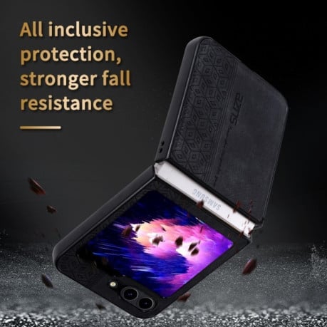 Противоударный чехол ANS 3D Skin Feel для Samsung Galaxy  Flip 6 - черный