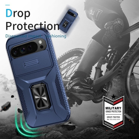 Протиударний чохол Sliding Camshield для Google Pixel 9 Pro XL - синій