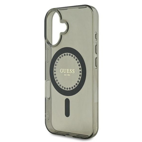 Оригінальний чохол Guess IML Rhinestones MagSafe для iPhone 16 Plus - Black