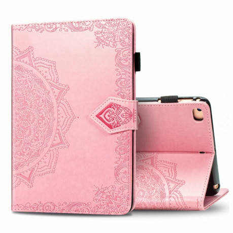Чохол-книжка Embossed Mandala для iPad Mini 5/4/3/2/1 - рожевий