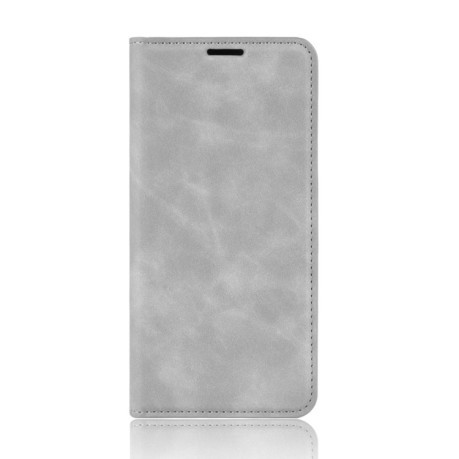 Чохол-книжка Retro-skin Business Magnetic Suction Samsung Galaxy M21/M30s - сірий