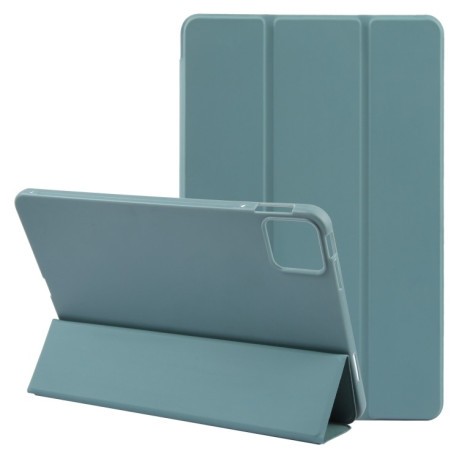 Чехол-книжка Three-fold Holder Flip на iPad Pro 11 2024 - зеленый