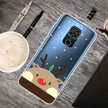 Силіконовий чохол Christmas Series на Xiaomi Redmi 10X / Note 9 - Fat Deer