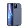 Противоударный чехол Carbon Fiber Texture на  iPhone 12/12 Pro - синий