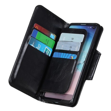 Чехол-книжка Crazy Horse Texture на Samsung Galaxy S21 FE - черный
