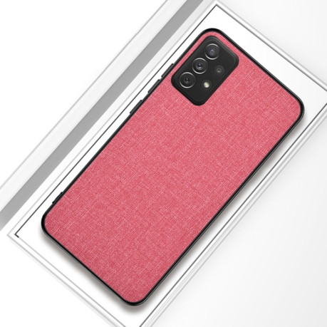 Противоударный чехол Cloth Texture на Samsung Galaxy A23 4G - розовый