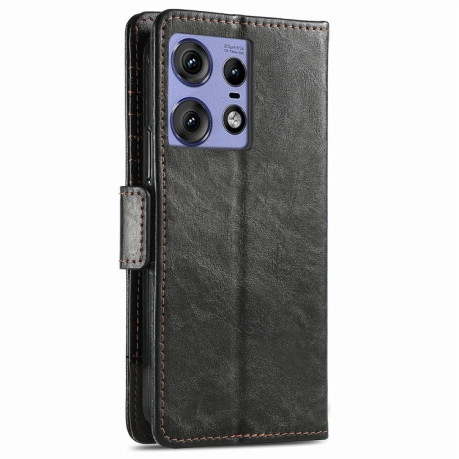 Чехол-книжка Dual-side Magnetic Buckle для Motorola Edge 50 Ultra - черный