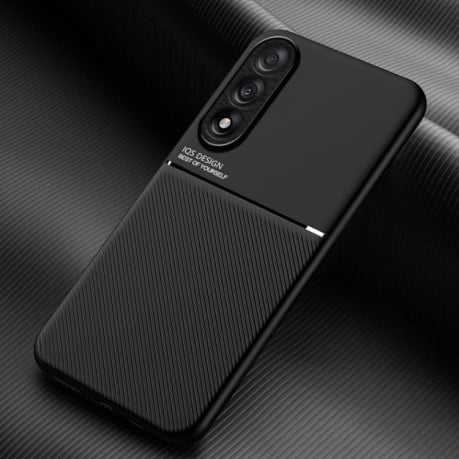 Протиударний чохол Tilt Strip Grain на OnePlus Ace 5 Ultra / Nord 5 Classic - чорний