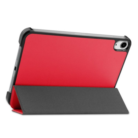 Чехол-книжка Custer Texture на iPad mini 6 - винно-красный