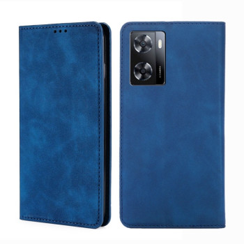Чехол-книжка Retro Skin Feel Business Magnetic на  OnePlus Nord N20 SE/OPPO A57s  - синий