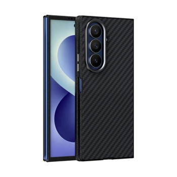 Карбоновий чохол ABEEL C Carbon Fiber Series фактура 6D Micro Relief з MagSafe на Samsung Galaxy Fold8 Ultra 5G — чорний