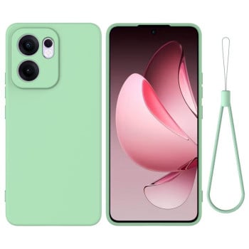 Силіконовий чохол Solid Color Liquid Silicone на OPPO Reno13 F /Reno13 FS - зелений