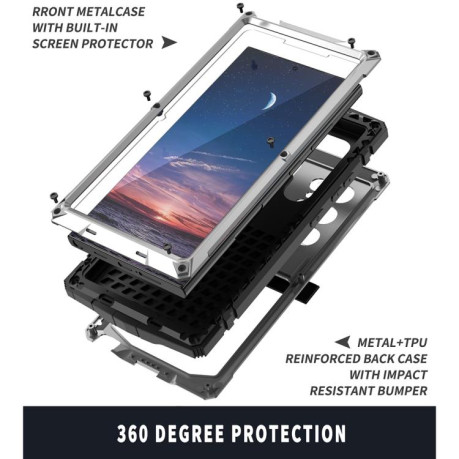 Противоударный чехол R-JUST Life Waterproof для Samsung Galaxy S25 Ultra 5G - серебристый