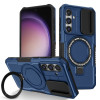 Противоударный чехол Sliding Camshield Magsafe Holder для Samsung Galaxy S23 FE 5G - синий