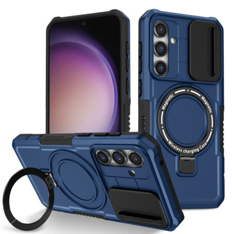 Протиударний чохол Sliding Camshield Magsafe Holder Samsung Galaxy S23 FE 5G - синій