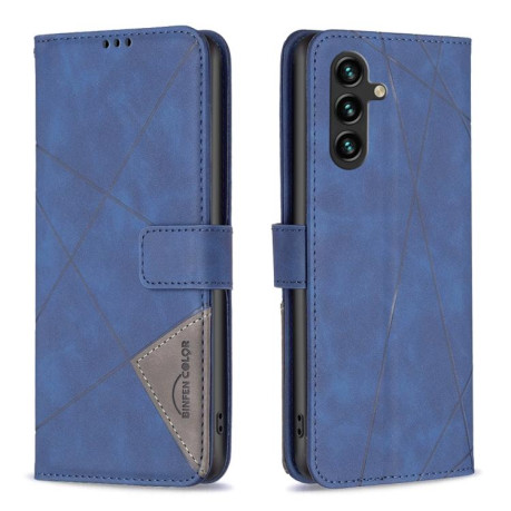Чехол-книжка Rhombus Texture для на Samsung Galaxy M16 5G / F16 5G - синий