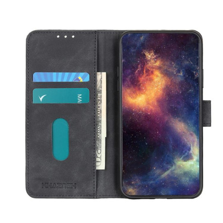 Чехол-книжка KHAZNEH Cowhide Texture на Motorola Edge 60 Fusion / 60 Pro - черный