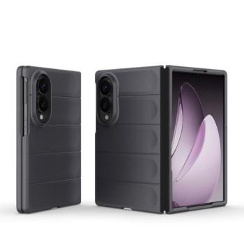 Силіконовий чохол Magic Flannel на Samsung Galaxy Fold8 5G — темно-сірий