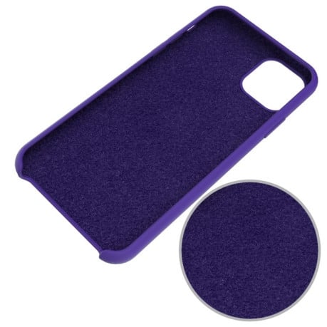 Силіконовий чохол Solid Color Liquid на iPhone 11 Pro Max - темно-синій