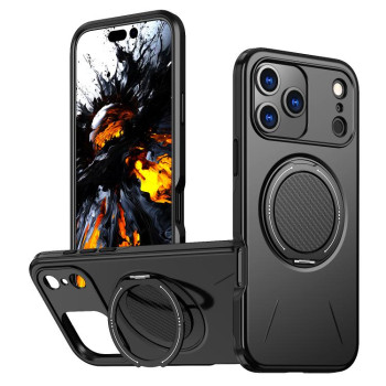 Ударостійкий чохол Kalebol з MagSafe і підставкою на iPhone 18 Pro Max — чорний