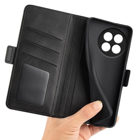 Чохол-книжка Dual-side Magnetic Buckle для OnePlus 13R/Ace 5/Ace 5 Pro - чорний