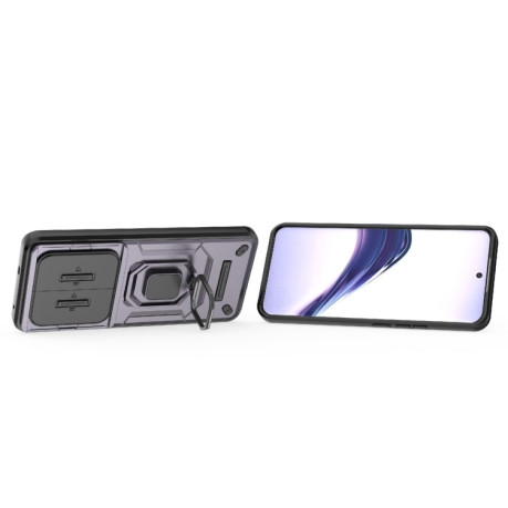 Противоударный чехол Sliding Camshield для Realme 13 Pro 5G Global - фиолетовый