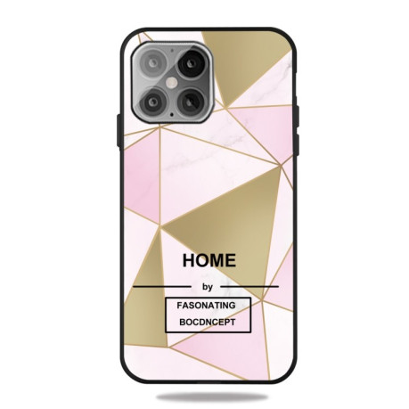 Протиударний чохол Frosted Fashion Marble для iPhone 14/13 - Golden Triangle