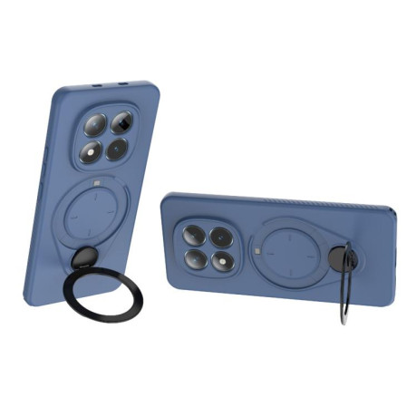 Чохол Ring Shield MagSafe з кільцем-держачем 360° на Xiaomi Redmi Note 15 4G / 5G /Poco M8 164mm — синій