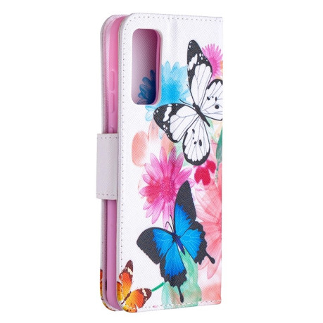 Чохол-книжка Colored Drawing Series Samsung Galaxy S20 FE - Two Butterflies