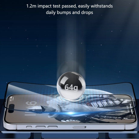 Защитное стекло JOYROOM Zero Sense Series для iPhone 16 Pro Max - черное
